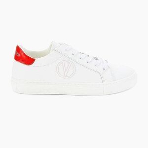 Valentino By Mario Valentino Women's Petra Leather Platform Sneakers Size 7.5